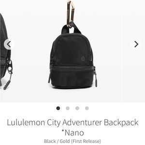Lululemon City Adventure Nano Backpack